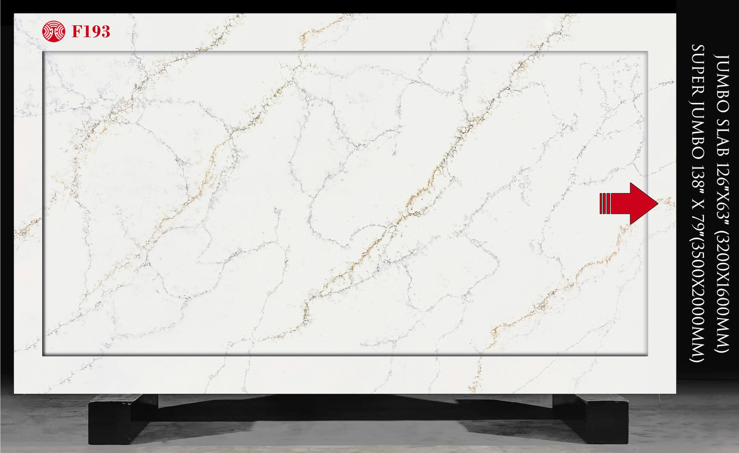 White Calacatta Grey Vein Kitchen Top