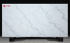 White Granular Line Marble Style Artificial Quartz Stone