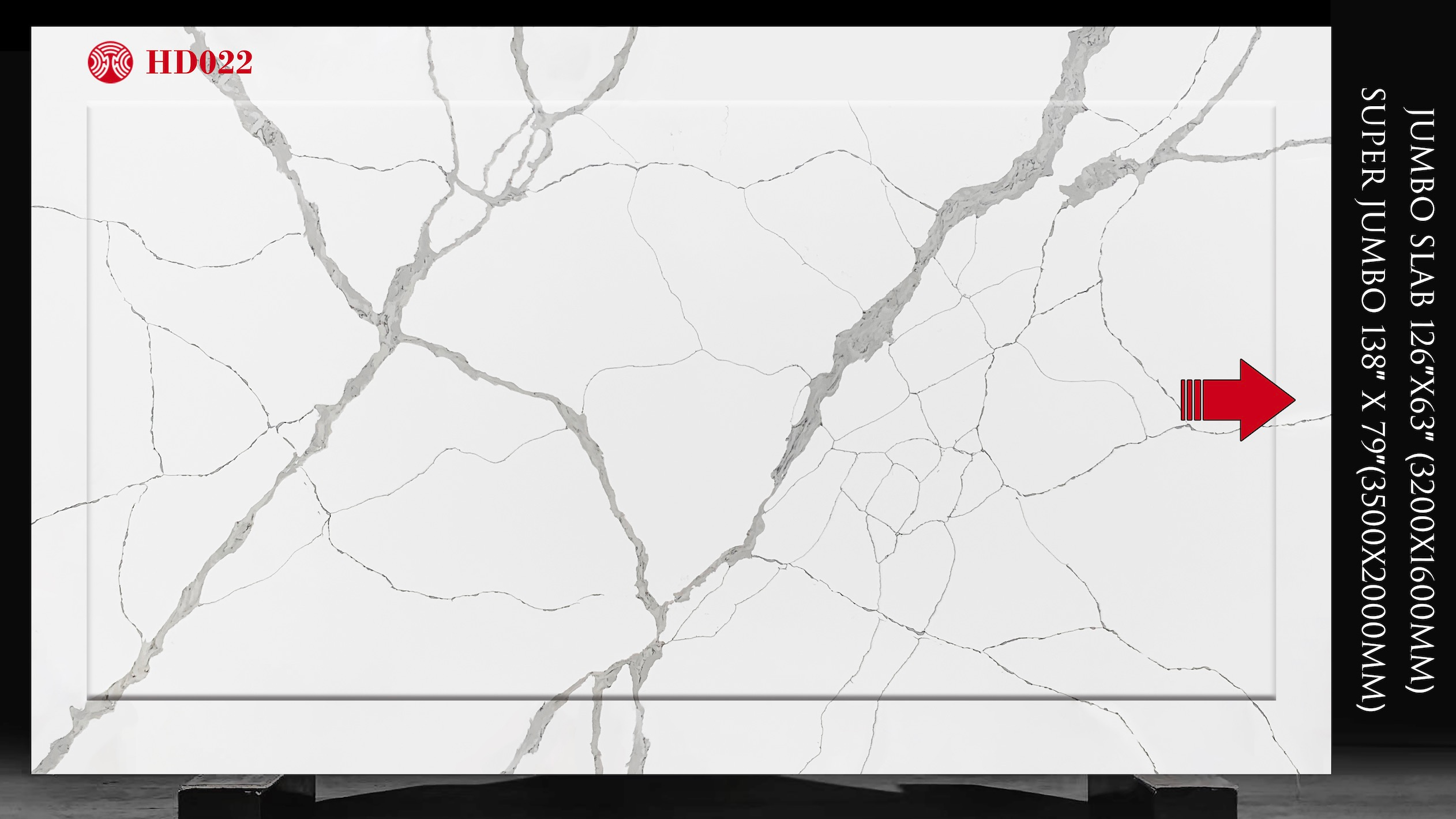 Calacatta engineered vanity tops