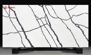 Black Vein Bathroom Quartz slab