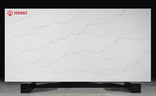 Calacatta Artificial Quartz Slab with Grey Lines
