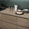 Artificial polished marble style beige quartz surfaces for projects