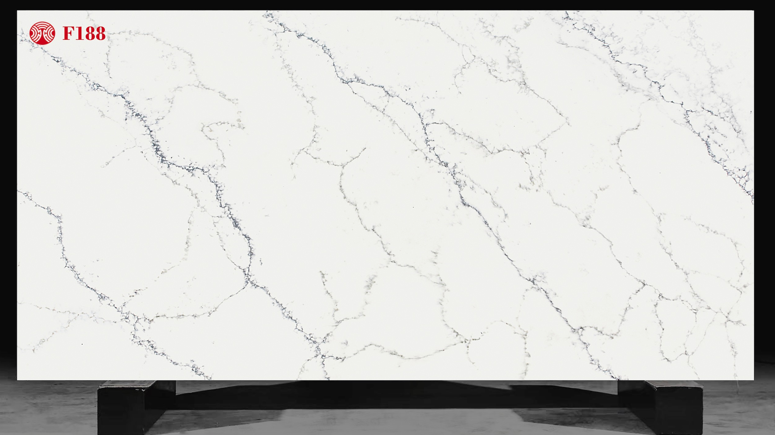 Rust Streaks White Marble