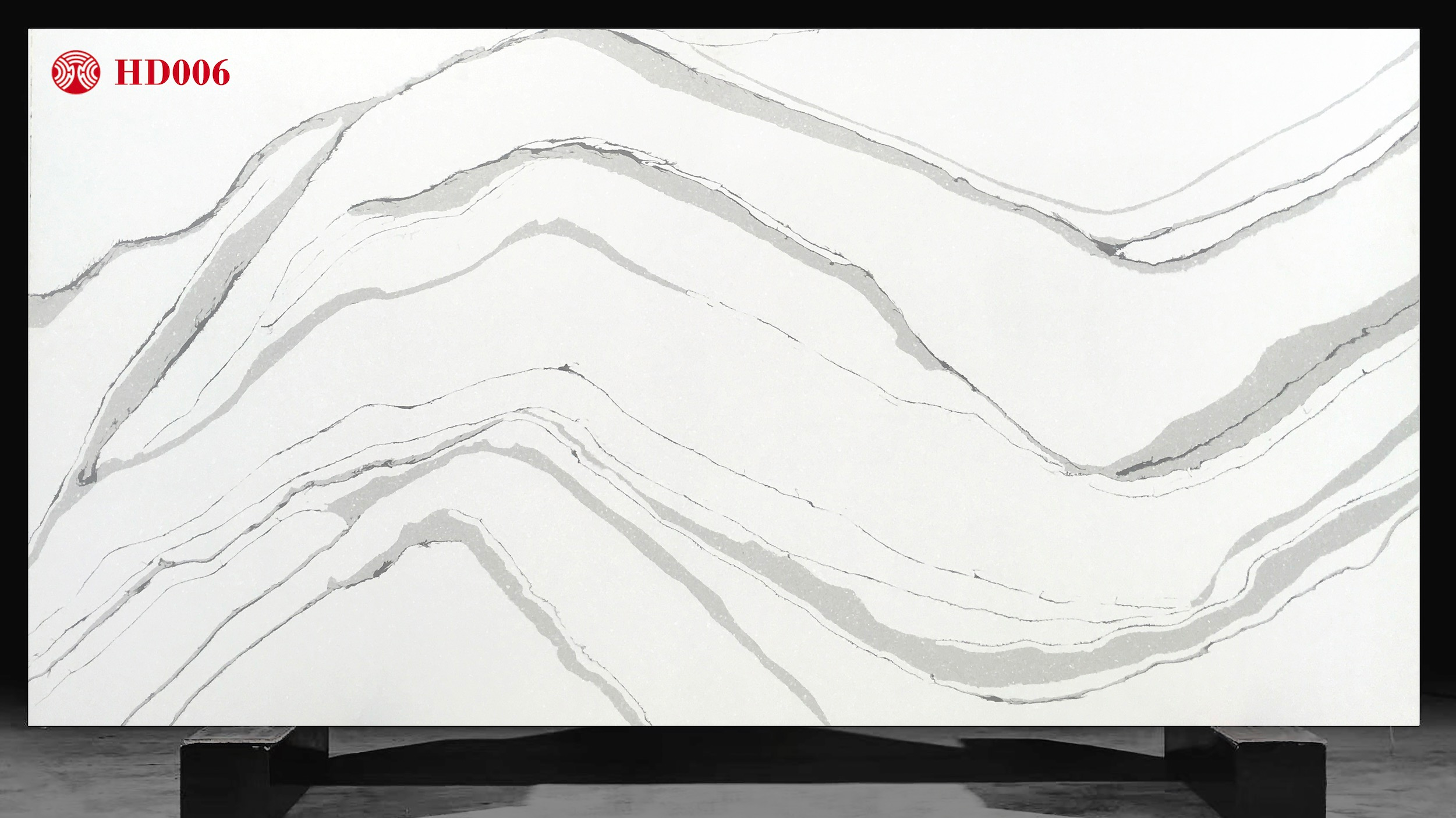 Wave Calacatta White Kitchen Quartz
