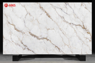 Gray Gold Branch Texture Printed Quartz