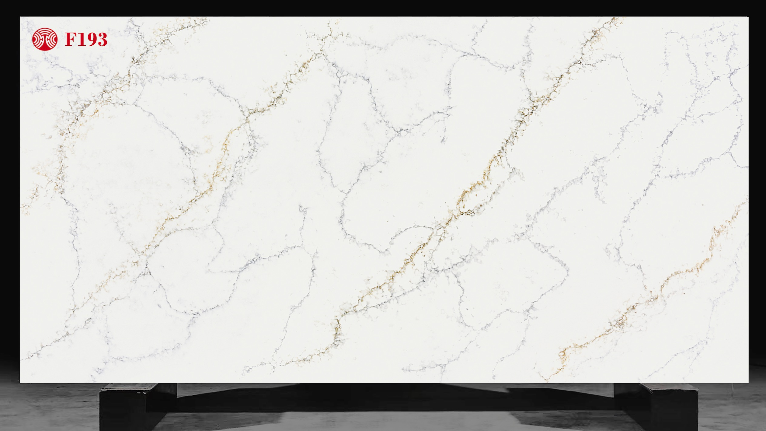 Bathroom Quartz Stone Calacatta White Vein Artificial Stone 