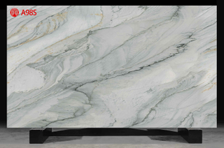 Gray Green Ripple Texture Printed Quartz