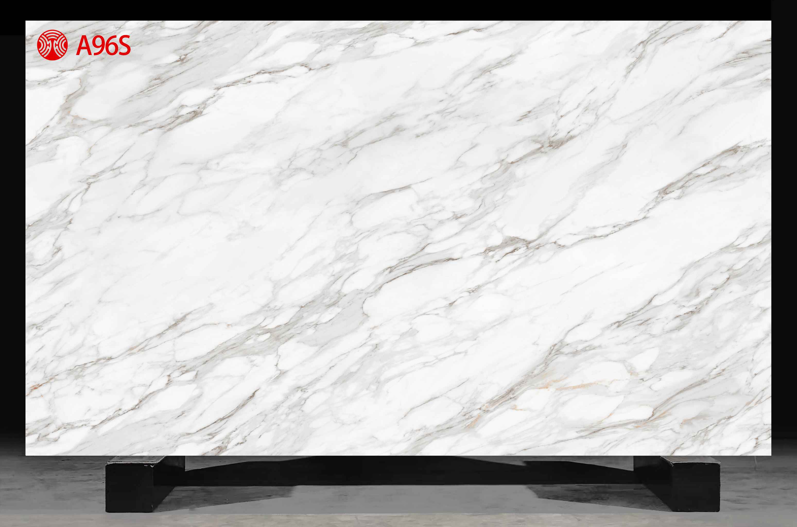 White Gray Brown Cloud Pattern Printed Quartz