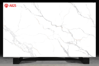 Gold Gray Thick Fine Lines Printed Quartz