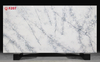 Snow Silver Artificial Quartz Stone with Line Pattern