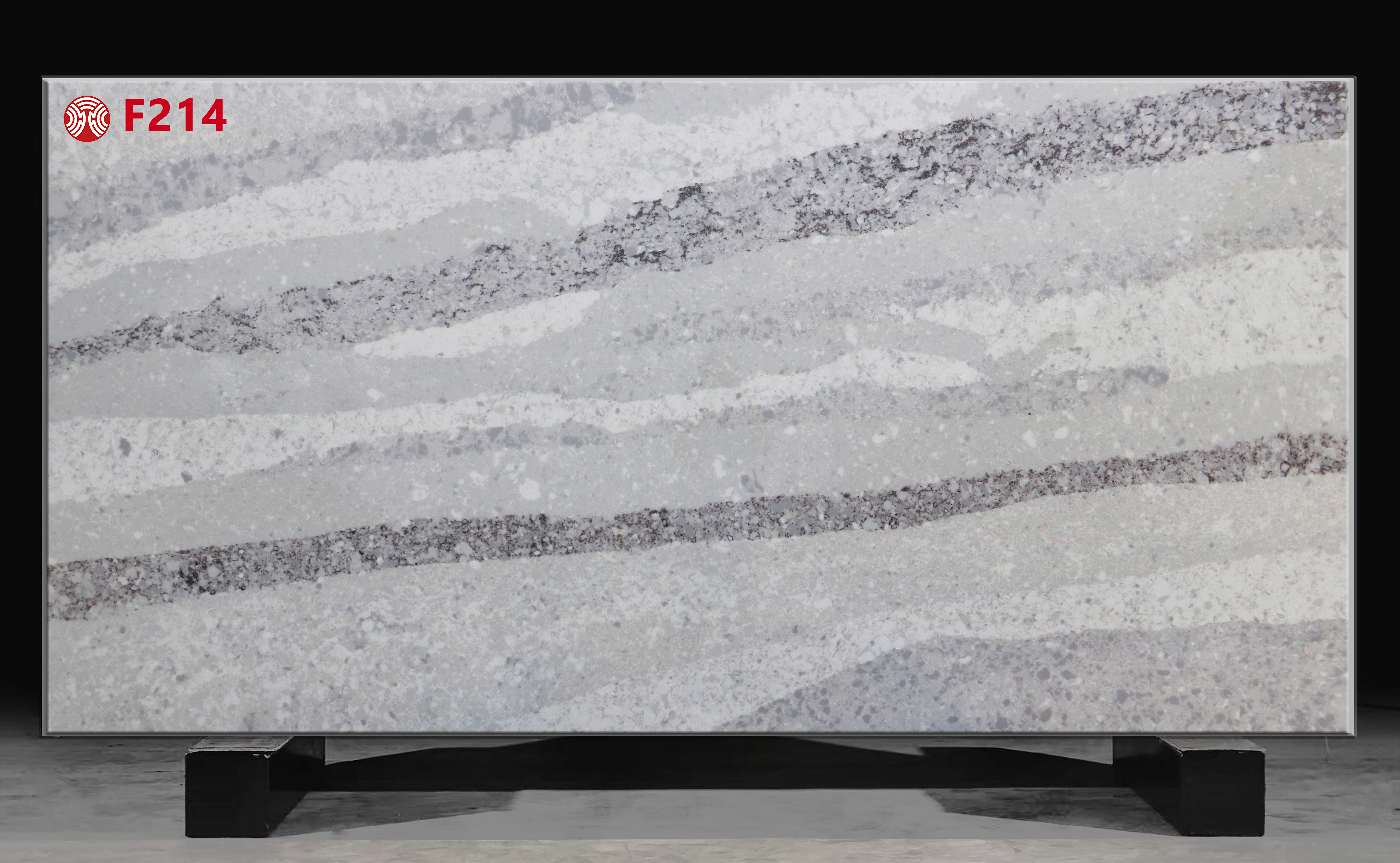 Feature Marble Style Artificial Quartz Slab 