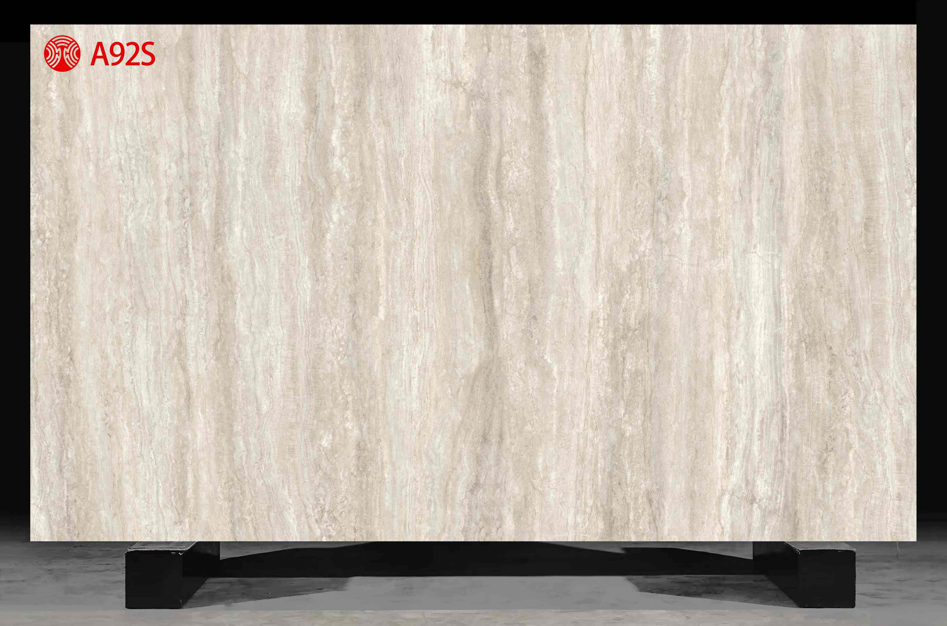 Beige Wood Printing Board Printed Quartz