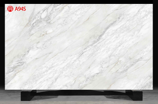 Grey And White Lines Natural Grain Printed Quartz