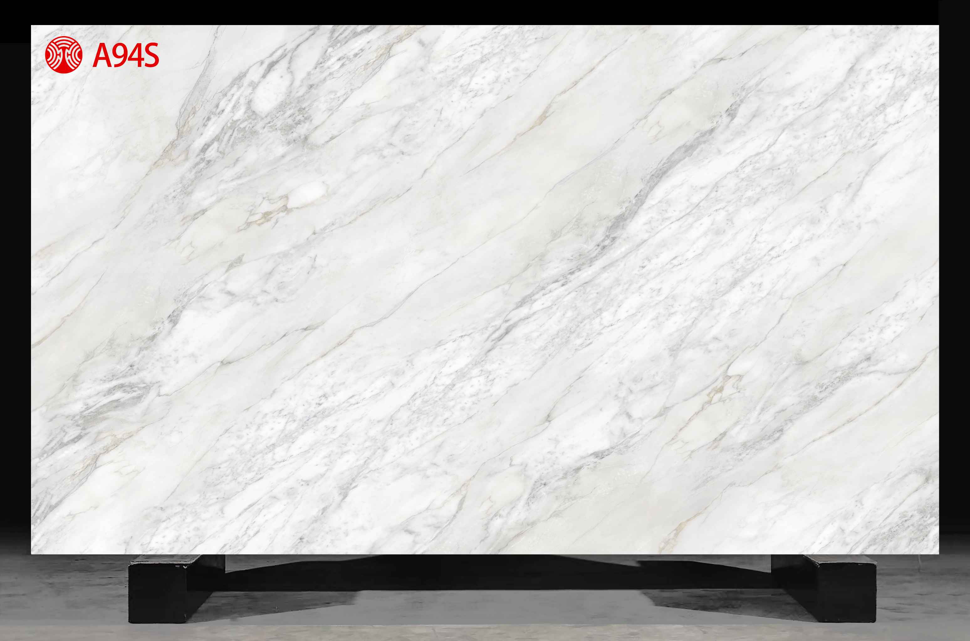 Grey And White Lines Natural Grain Printed Quartz